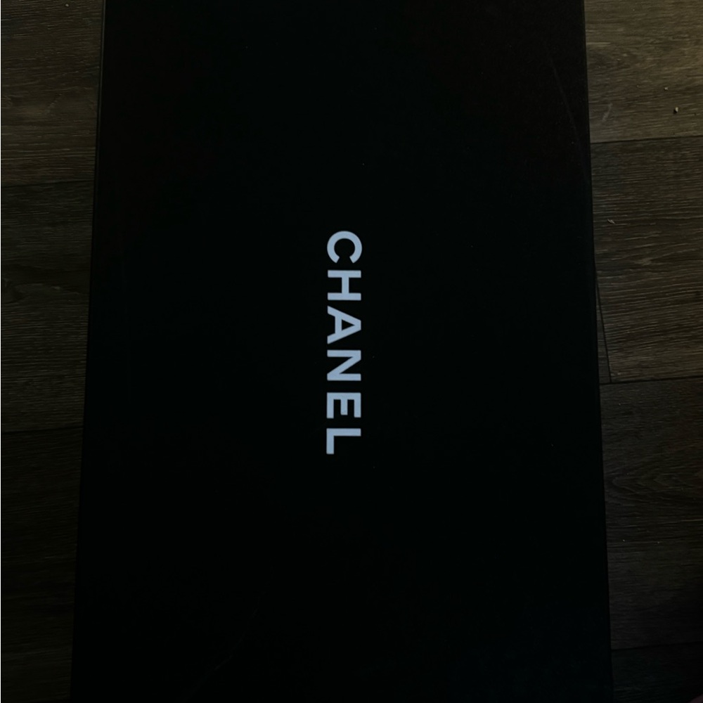 CHANEL Black Shoe Box
